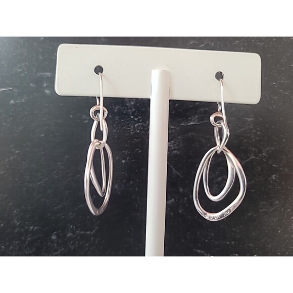 Silpada 925 Sterling Silver Beaded Dangling Pierced Earrings Thailand - Picture 5 of 10